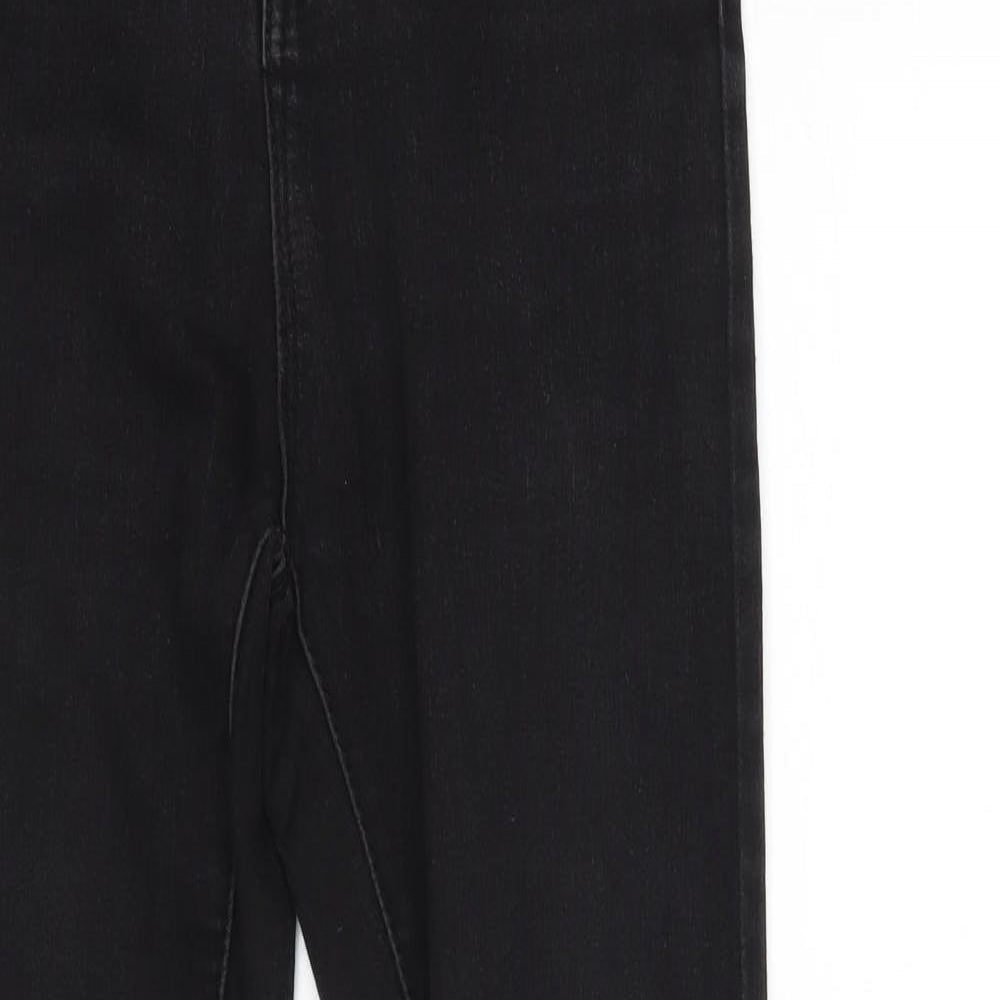 Womens UK Size 8 Denim Club Regular Fit Skinny Black Jeans