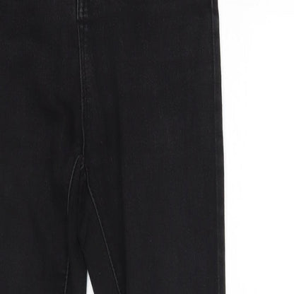 Womens UK Size 8 Denim Club Regular Fit Skinny Black Jeans