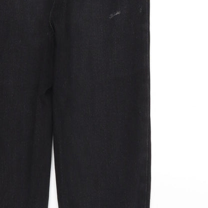 Womens UK Size 8 Denim Club Regular Fit Skinny Black Jeans