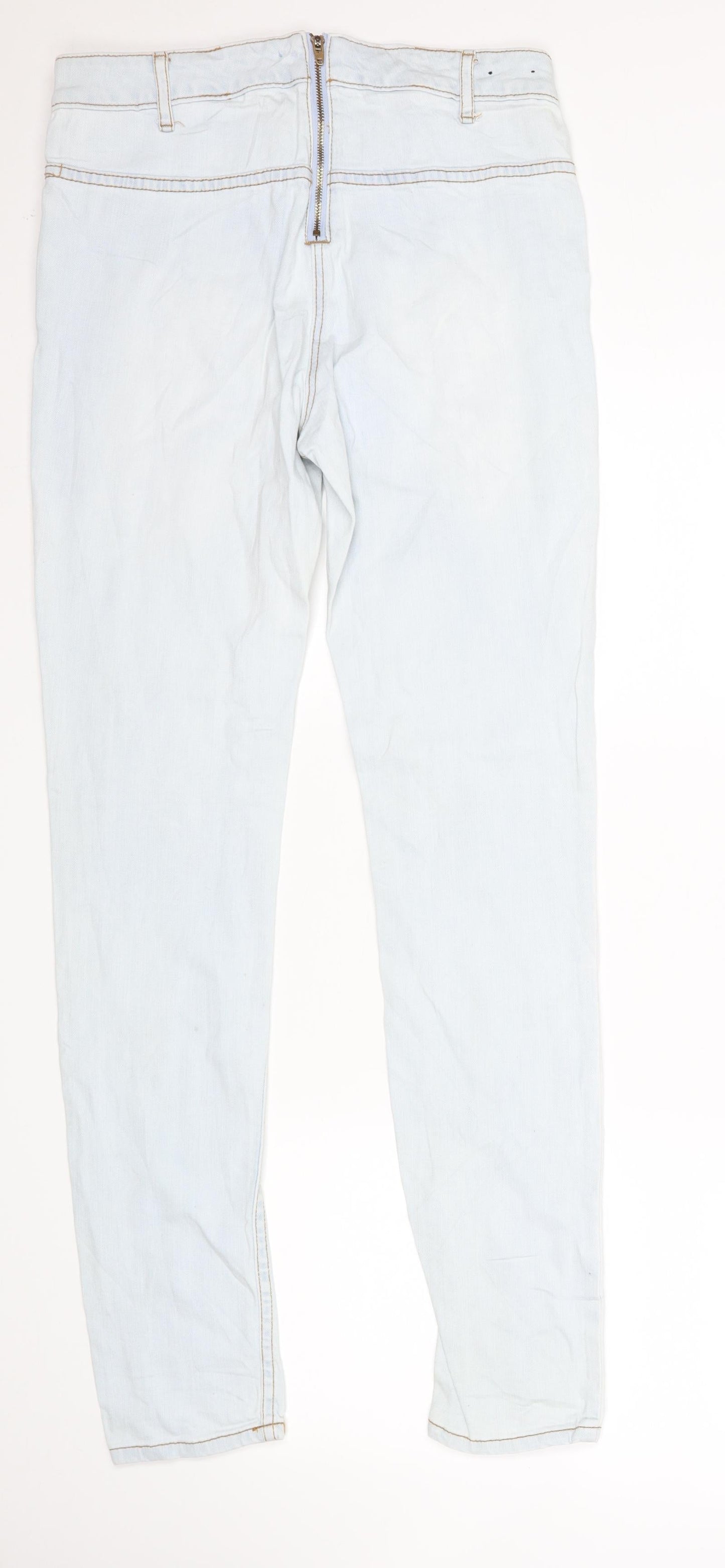 Womens UK Size 8 H&M Regular Fit Skinny Blue Jeans