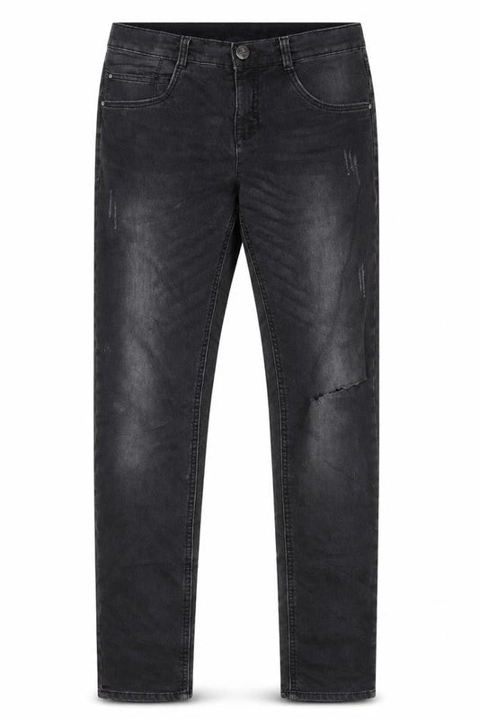 Front view of Tom Tailor women’s grey skinny jeans, size XL, 32-inch leg