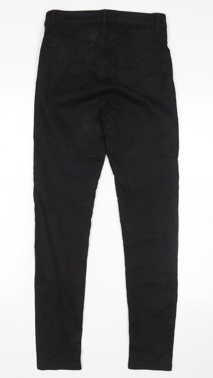 Womens UK Size 10 TALLY WEiJL Regular Fit Skinny Black Jeans