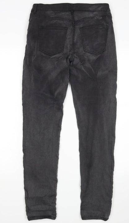Womens UK Size 12 H&M Regular Fit Skinny Grey Jeans