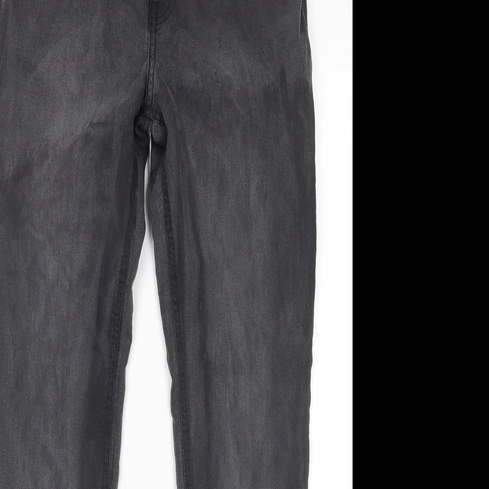 Womens UK Size 12 H&M Regular Fit Skinny Grey Jeans