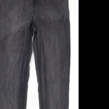 Womens UK Size 12 H&M Regular Fit Skinny Grey Jeans