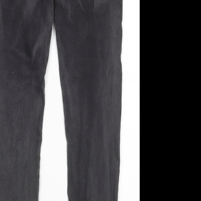 Womens UK Size 12 H&M Regular Fit Skinny Grey Jeans