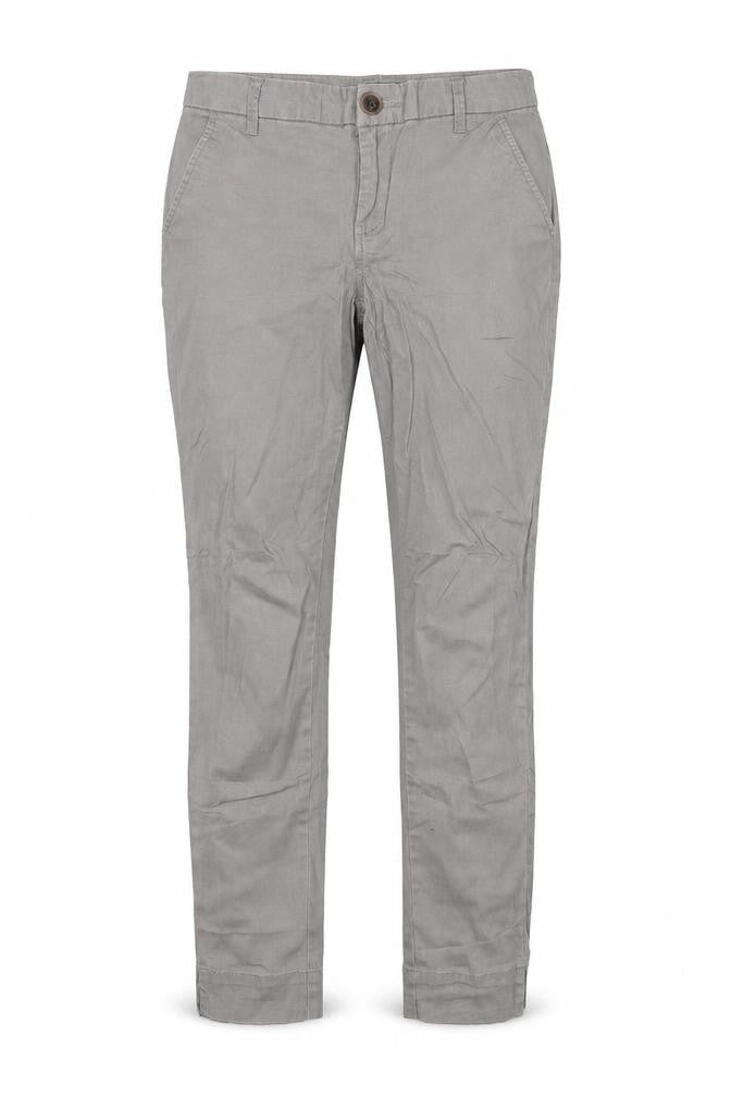 Front view of Lindex women’s grey skinny jeans, size UK 8, 27-inch leg