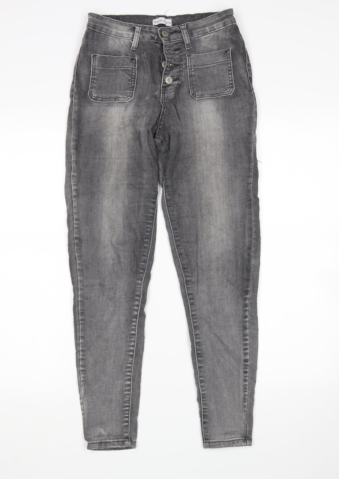 Secret Denim Womens Grey   Skinny Jeans Size 6 L27 in