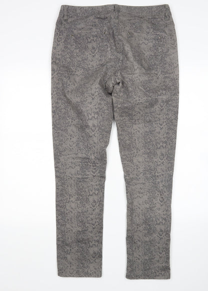 Womens UK Size 12 Tchibo Regular Fit Straight Grey Jeans