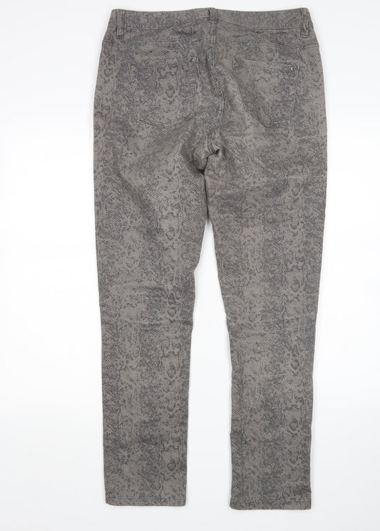 Womens UK Size 12 Tchibo Regular Fit Straight Grey Jeans