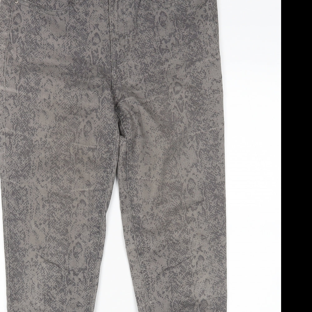 Womens UK Size 12 Tchibo Regular Fit Straight Grey Jeans