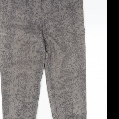 Womens UK Size 12 Tchibo Regular Fit Straight Grey Jeans