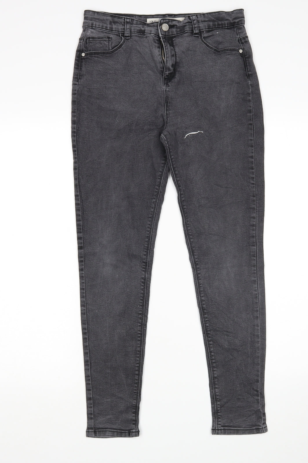 Denim Co Girls Grey   Skinny Jeans Size 13-14 Years