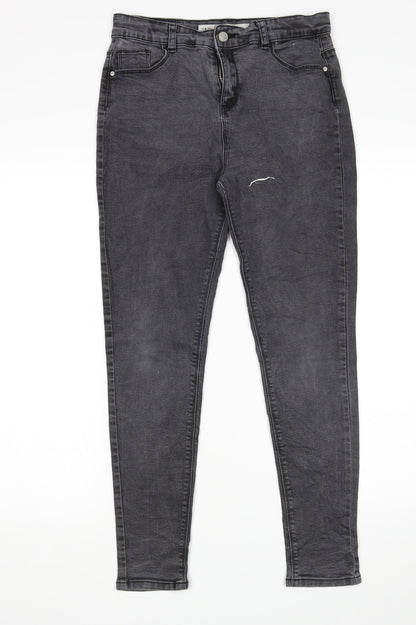 Denim Co Girls Grey   Skinny Jeans Size 13-14 Years