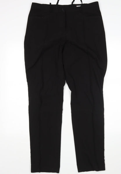 Singh S. Madan Womens Black   Trousers  Size 16 L32 in
