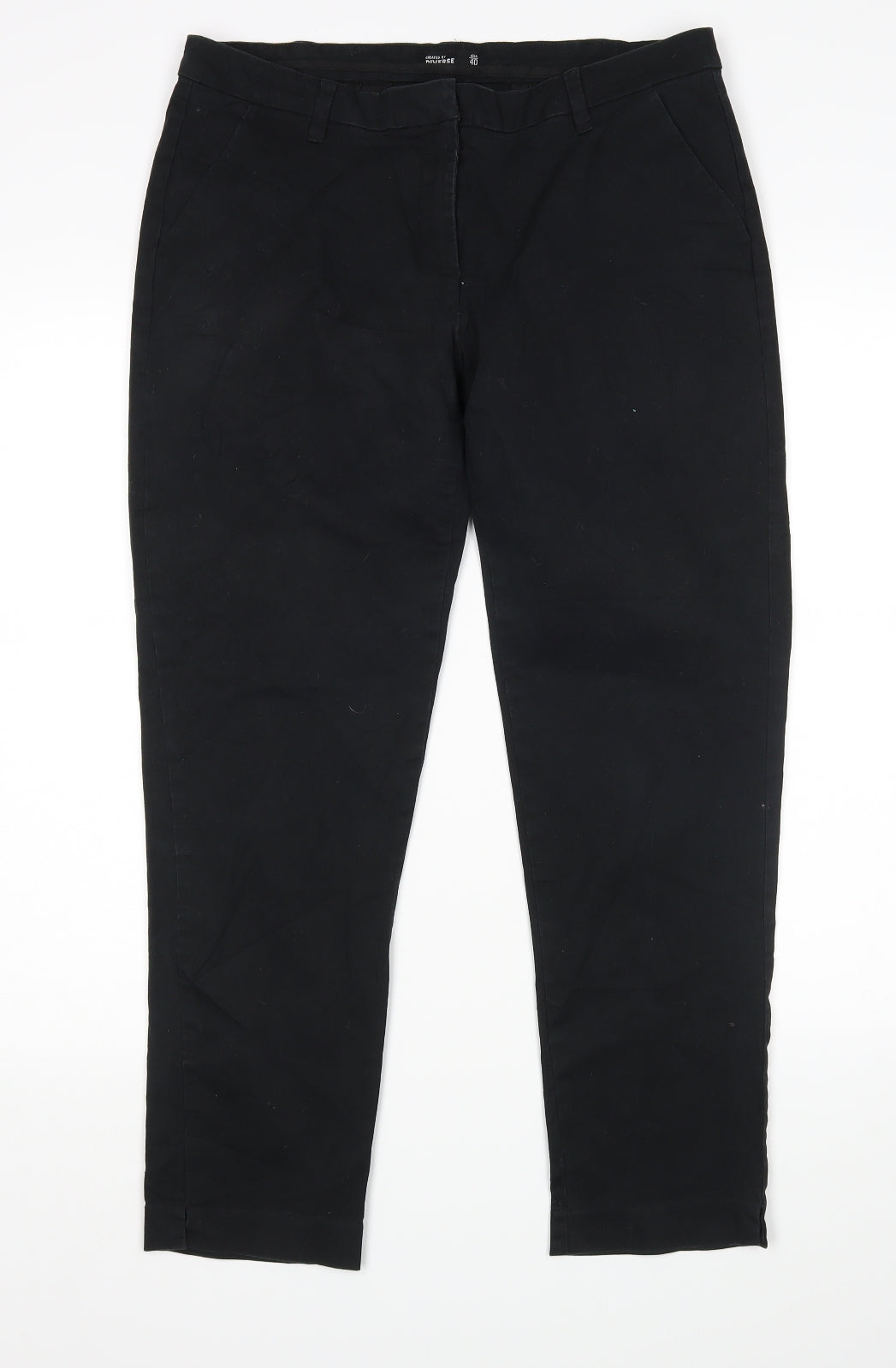 Womens UK Size 12 Diverse Regular Fit Skinny Black Jeans
