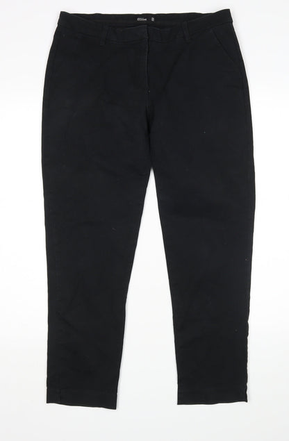 Womens UK Size 12 Diverse Regular Fit Skinny Black Jeans