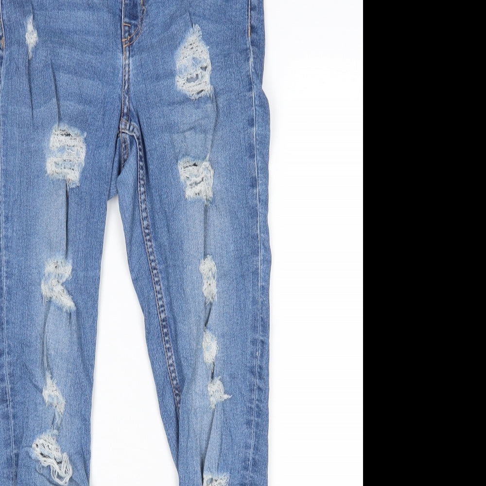 Womens UK Size 10 H&M Regular Fit Skinny Blue Jeans