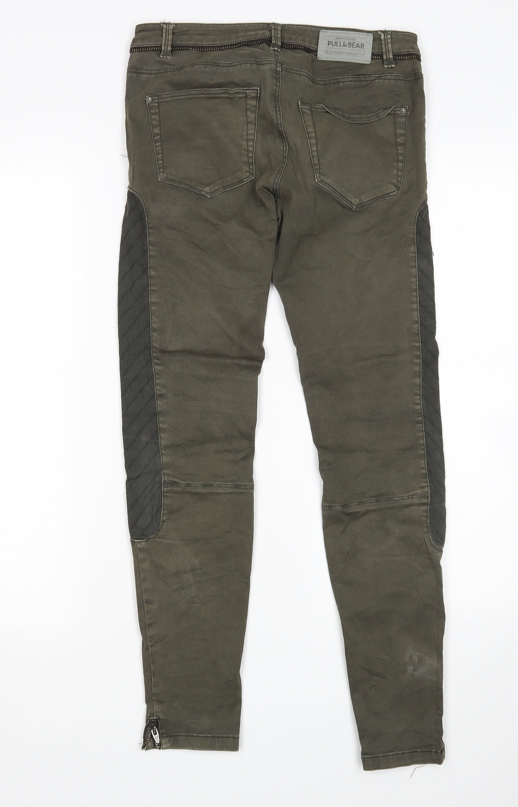 Pull&Bear Womens Green   Skinny Jeans Size 6 L28 in