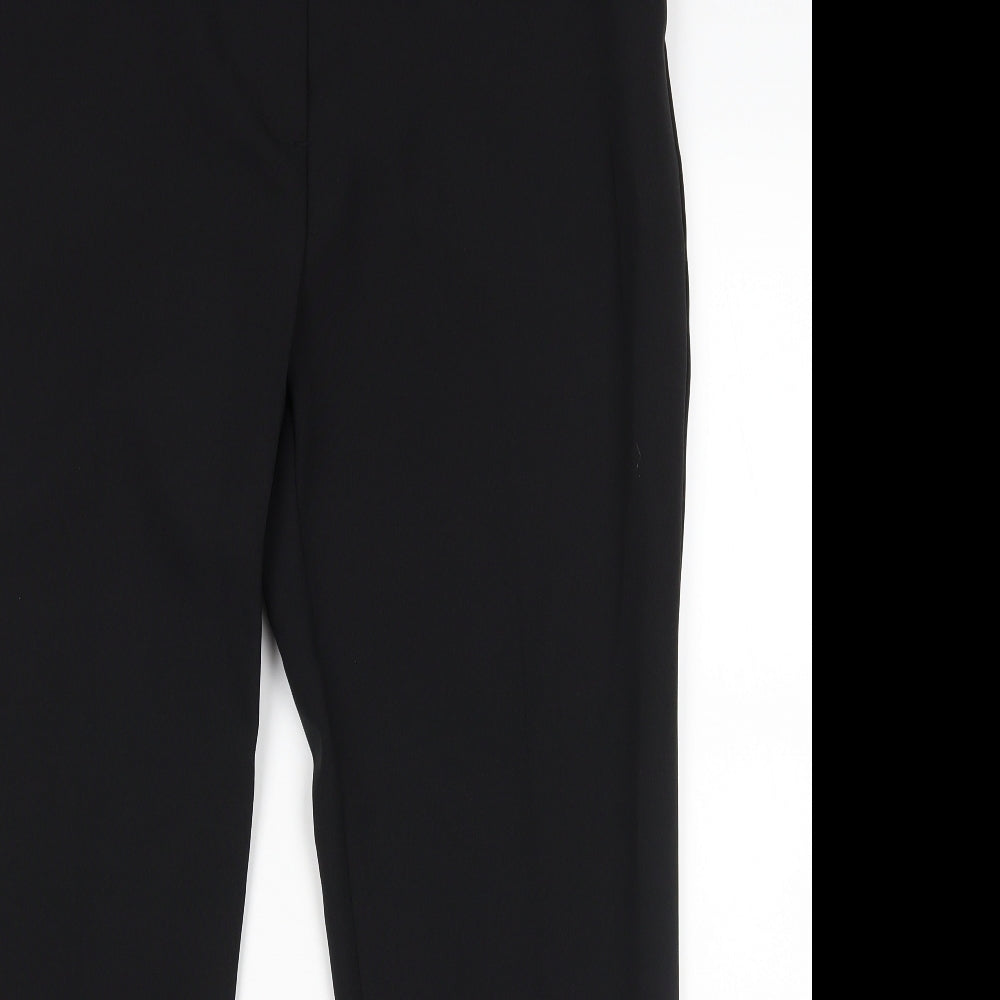 Womens UK Size 16 Preworn Regular Fit  Black Trousers