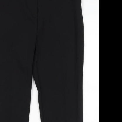 Womens UK Size 16 Preworn Regular Fit  Black Trousers