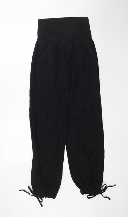 Womens UK Size S Terranova Regular Fit  Black Trousers