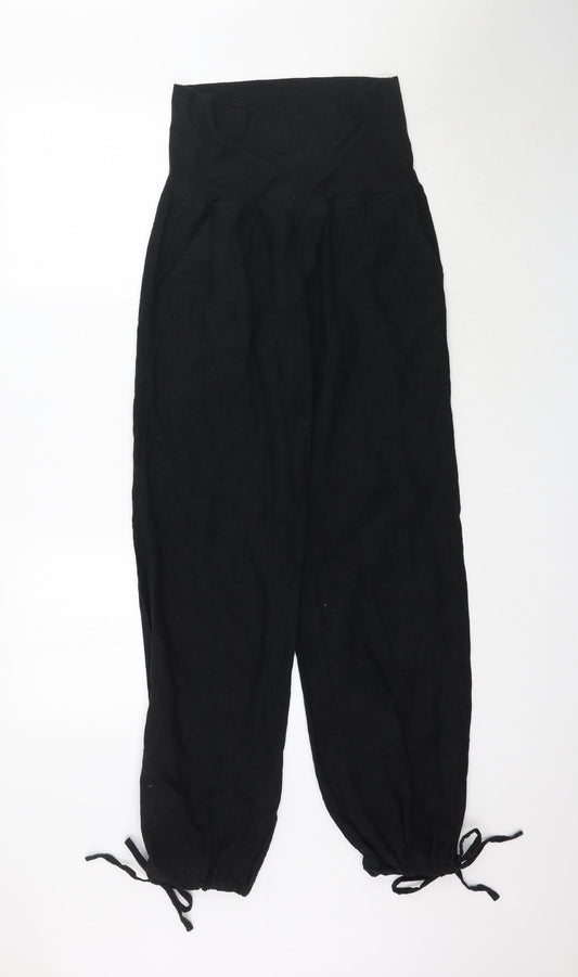 Womens UK Size S Terranova Regular Fit  Black Trousers