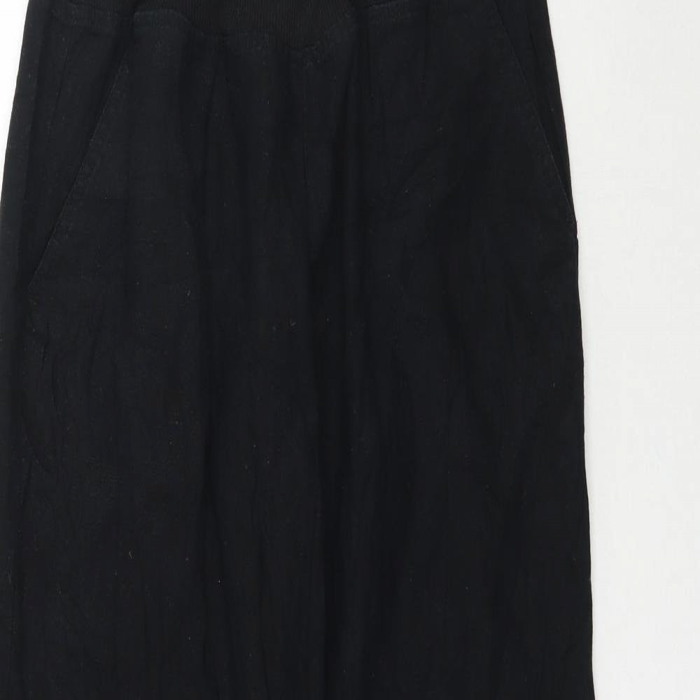 Womens UK Size S Terranova Regular Fit  Black Trousers
