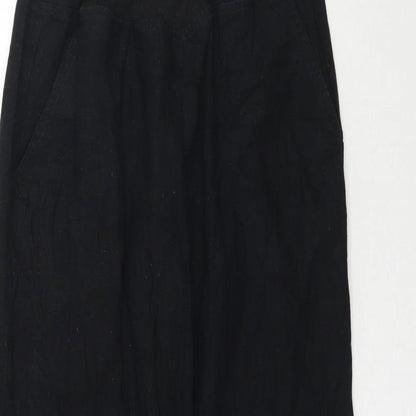 Womens UK Size S Terranova Regular Fit  Black Trousers