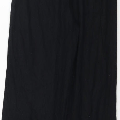 Womens UK Size S Terranova Regular Fit  Black Trousers
