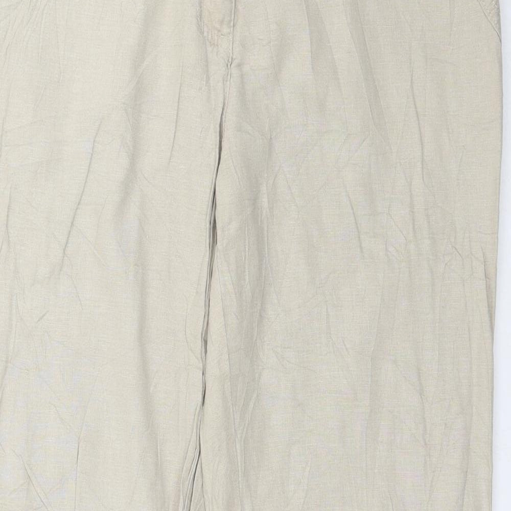 Womens UK Size 14 Canda Regular Fit  Beige Trousers