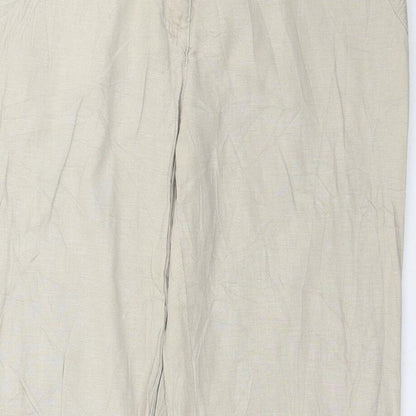 Womens UK Size 14 Canda Regular Fit  Beige Trousers