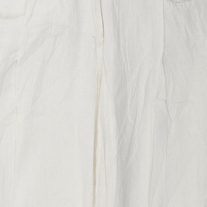 Womens UK Size 16 H&M Regular Fit  White Trousers