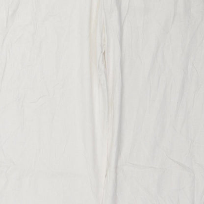Preworn Womens White   Trousers  Size 16 L29 in