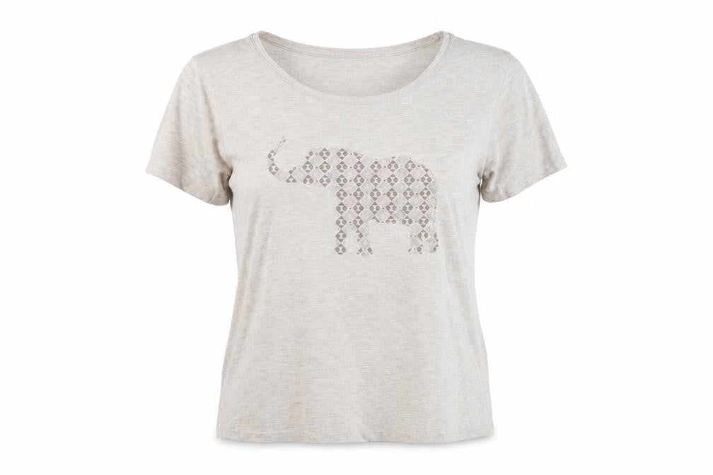 Womens UK Size 2 Bonmarché Grey Basic T-Shirt