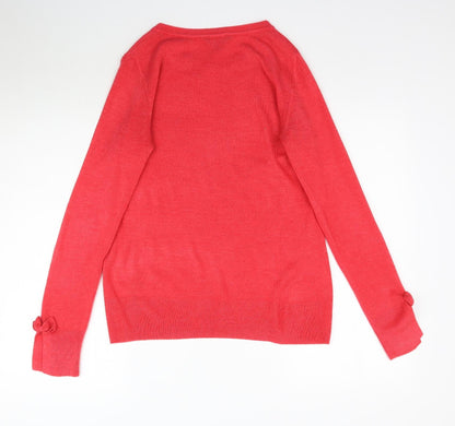 Womens UK Size 10 Dorothy Perkins Pink Pullover Jumper