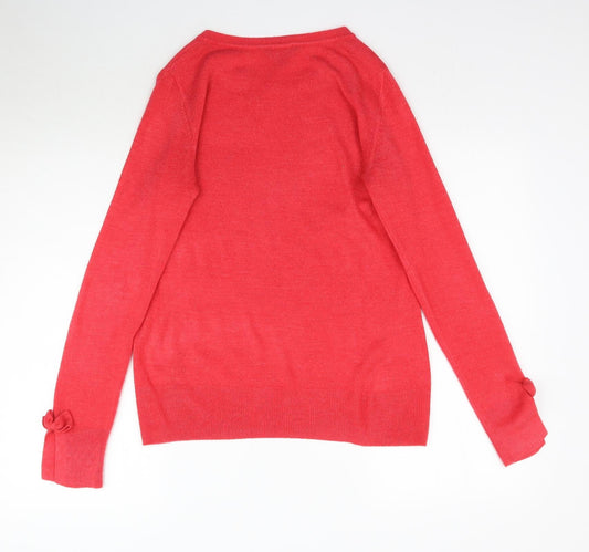 Womens UK Size 10 Dorothy Perkins Pink Pullover Jumper