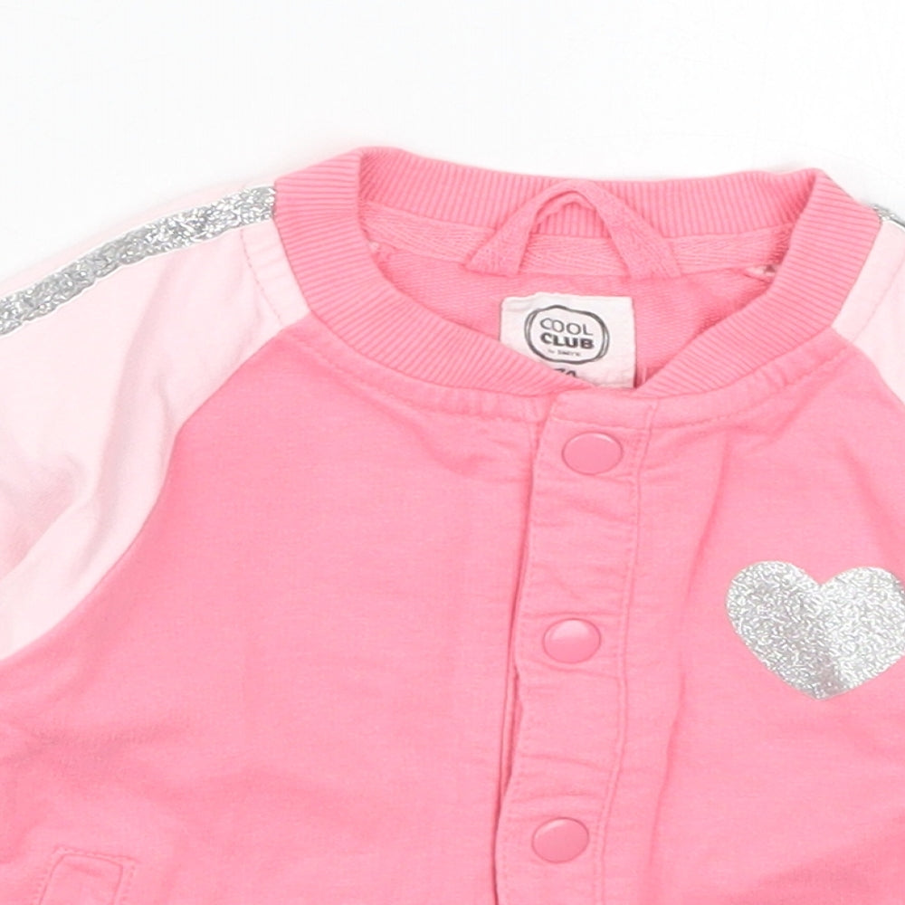 Cool Club Girls Pink   Jacket  Size 6-9 Months  - Love Heart