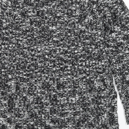 F&F Womens Black  Knit Pullover Jumper Size 10  - Black and White