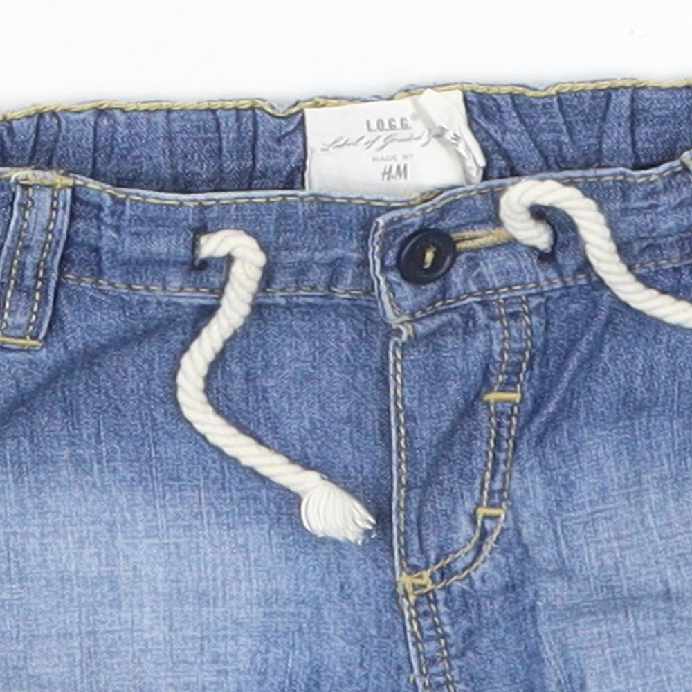 H&M Baby Blue  Denim Cropped Jeans Size 3-6 Months