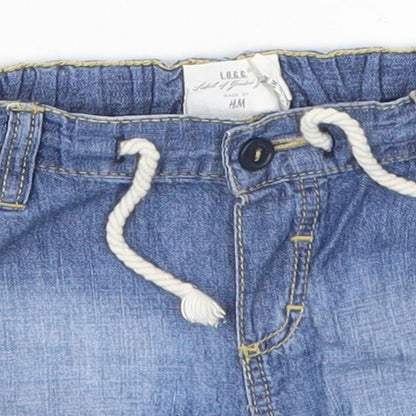 H&M Baby Blue  Denim Cropped Jeans Size 3-6 Months