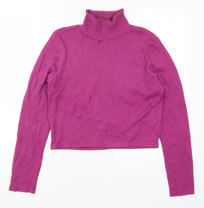 Womens UK Size L Preworn Pink Pullover Jumper