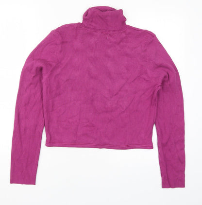 Womens UK Size L Preworn Pink Pullover Jumper
