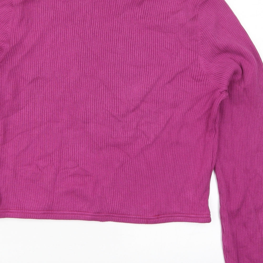 Womens UK Size L Preworn Pink Pullover Jumper
