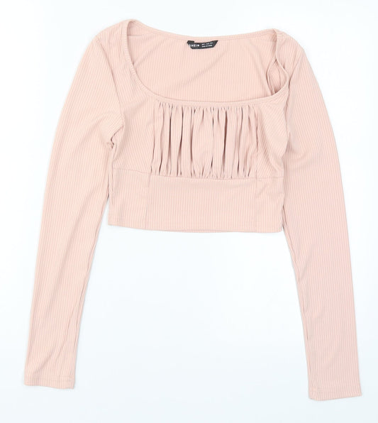 SheIn Womens Pink   Cropped T-Shirt Size S
