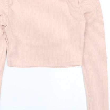 SheIn Womens Pink   Cropped T-Shirt Size S