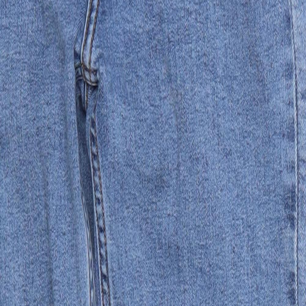 Bershka Womens Blue  Denim Straight Jeans Size 4 L24 in