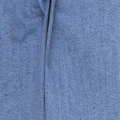 Bershka Womens Blue  Denim Straight Jeans Size 4 L24 in