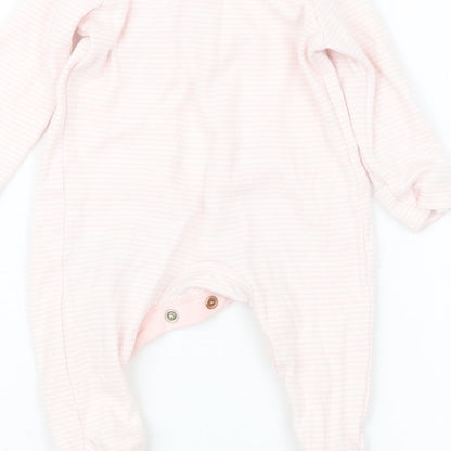 F&F Girls Pink Striped  Babydoll One Piece Size 0-3 Months