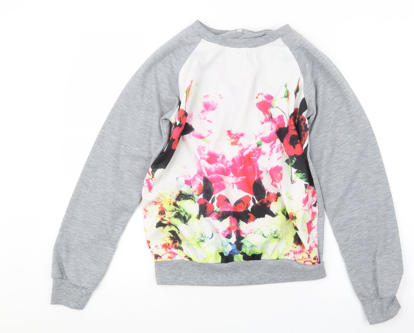 Womens UK Size M Preworn Grey Pullover Jumper